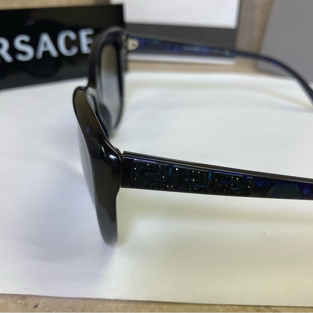 New Versace MOD4264-B 5127/8G. Blue Green Butterfly Shape Sunglasses - Picture 11 of 16